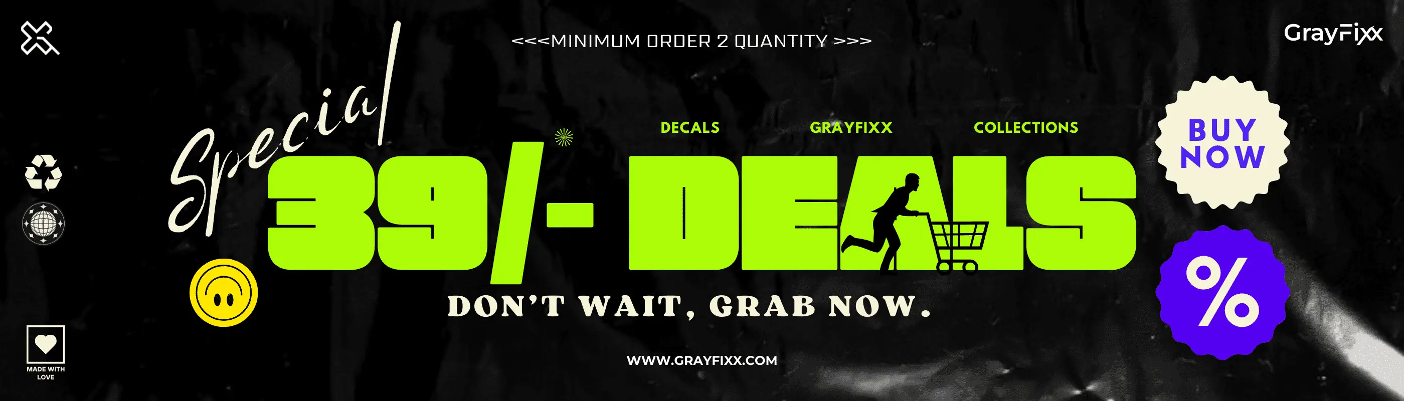 Grayfixx - Sticker price starting from Rs.29