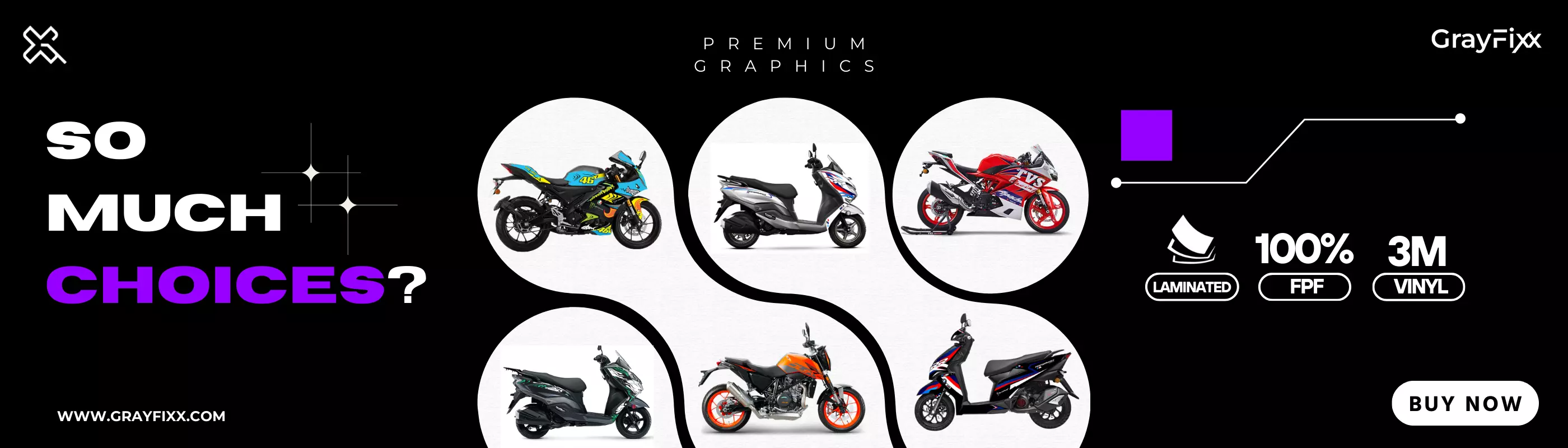 Grayfixx - Stylish Bike Wraps and Stickers for Every Bikes