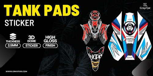 universal tank, xtreme tank pad, xtreme 125 sticker, xtreme 125 tank pad, metoer 350 tank pad, n150 tank pad, n160 tank pad, bike tank pad, grayfixx tank pad, r15 tank pad, classic 350 tank pad, bullet tank pad, tank sticker, rubber tank pad